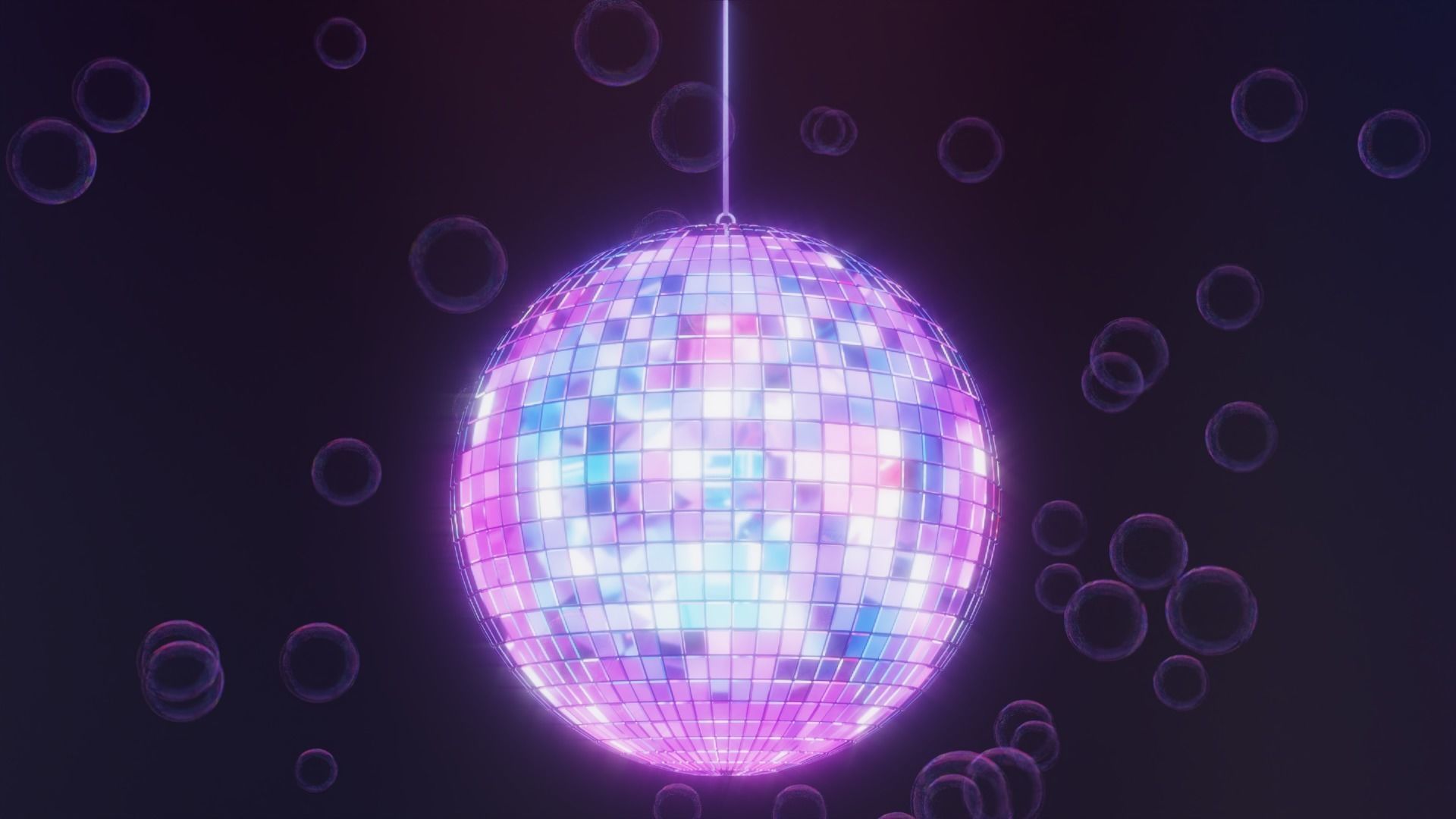 Shiny Disco Ball 3D model_4