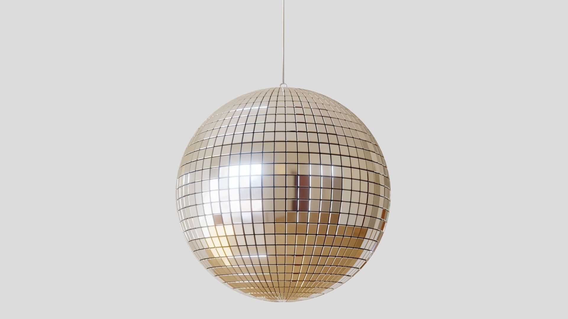 Shiny Disco Ball 3D model_1