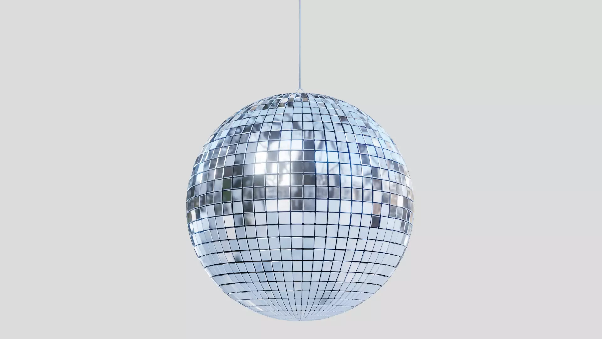 Shiny Disco Ball 3D model_0
