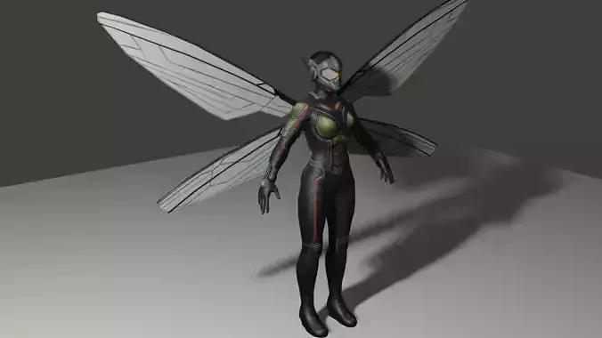 Super Hero Wasp Marvel Category with wings