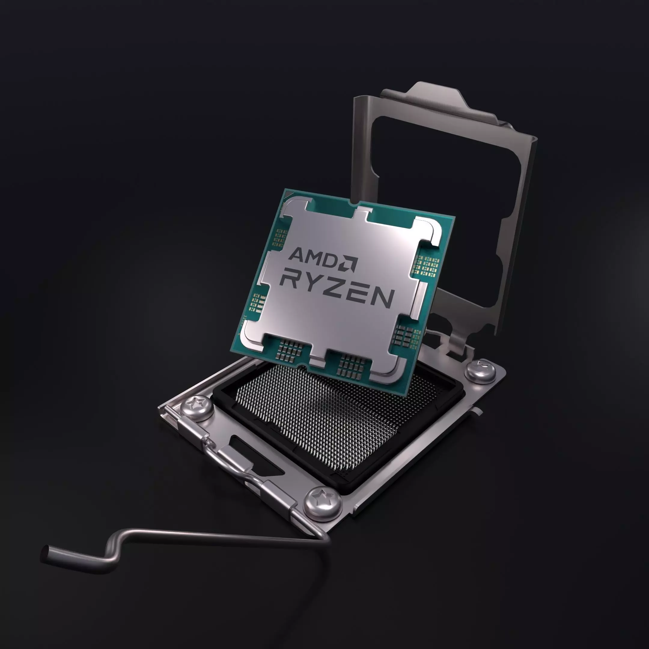 AMD RYZEN 7950X AND AM5 Socket  3D model_0