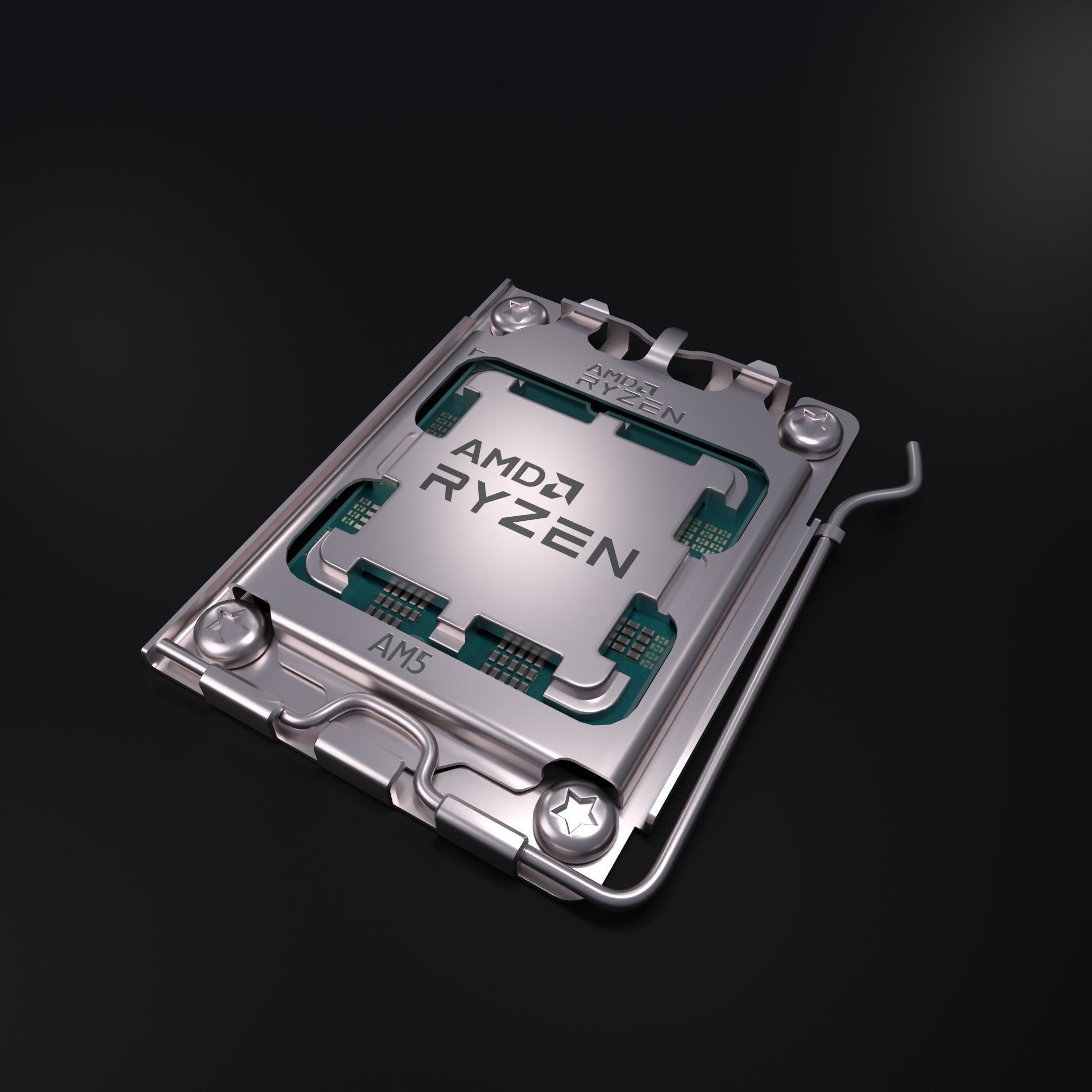 AMD RYZEN 7950X AND AM5 Socket  3D model_2