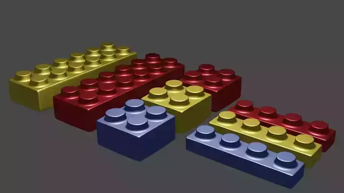 Lego pack Free low-poly 3D model