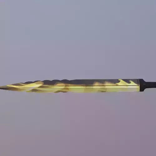 Flames dagger  3D model