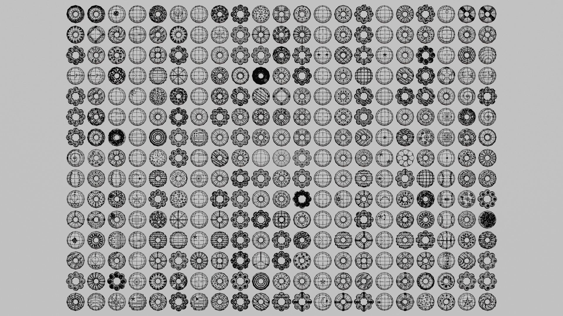 Donut Pack Low-poly 3D model_2