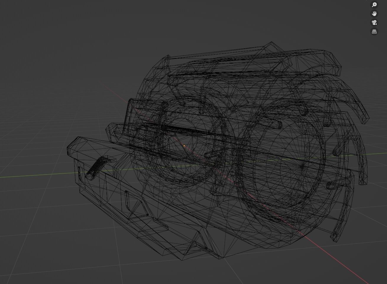 Sci fi computer terminal game asset Low-poly 3D model_12