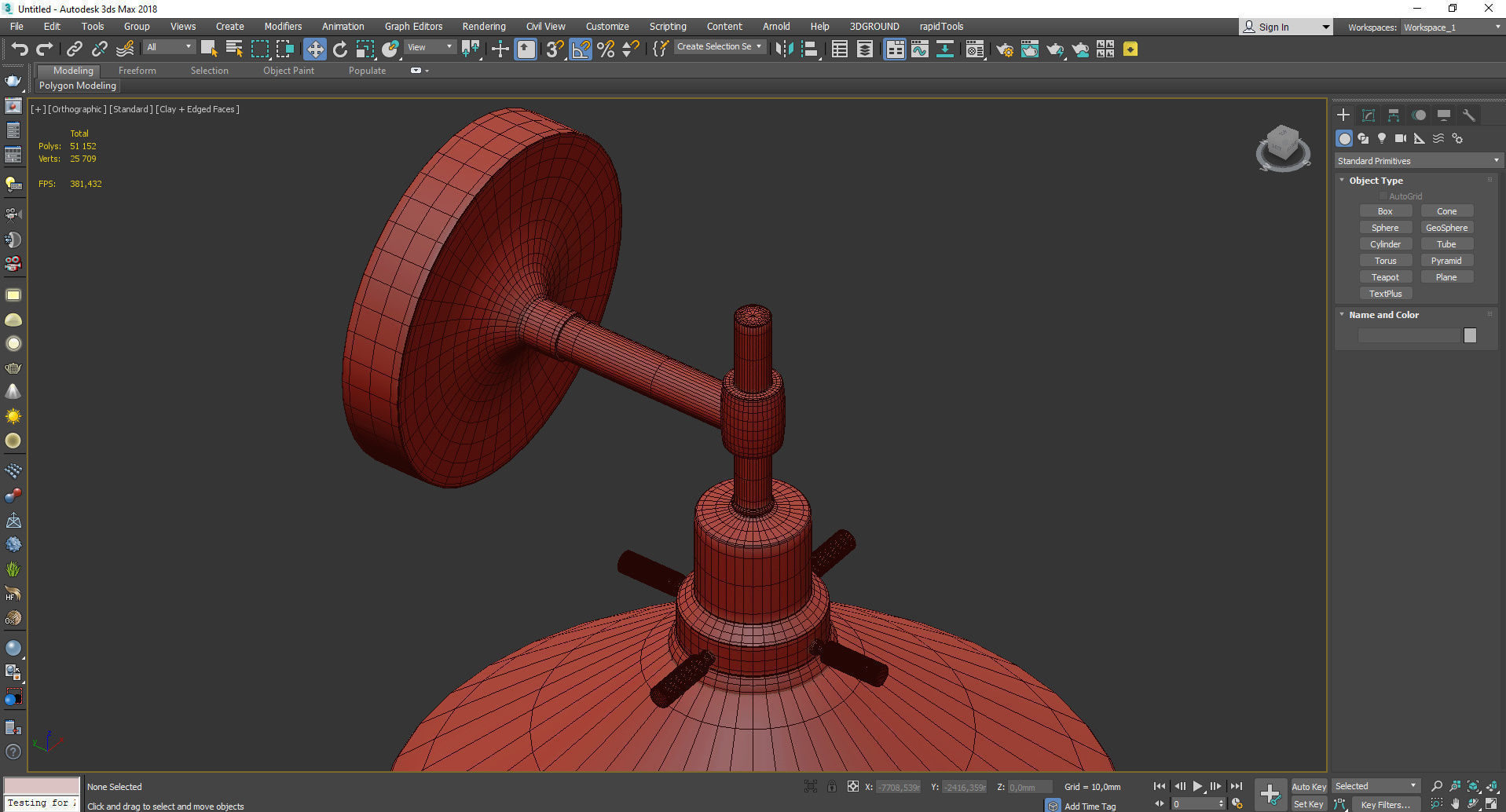 FITTER SINGLE WALL SCONCE Low-poly 3D model_4