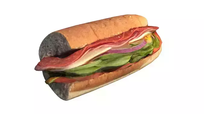 SANDWICH 3D MODEL sub 3D model