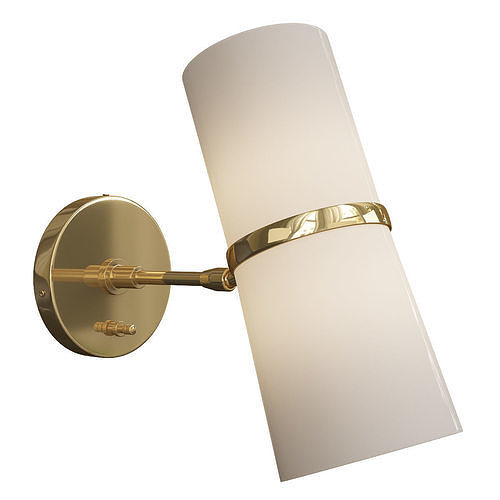 CONIFER SHORT WALL SCONCE Low-poly 3D model