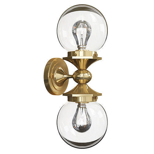  PITTOCK DOUBLE SCONCE Low-poly 3D model