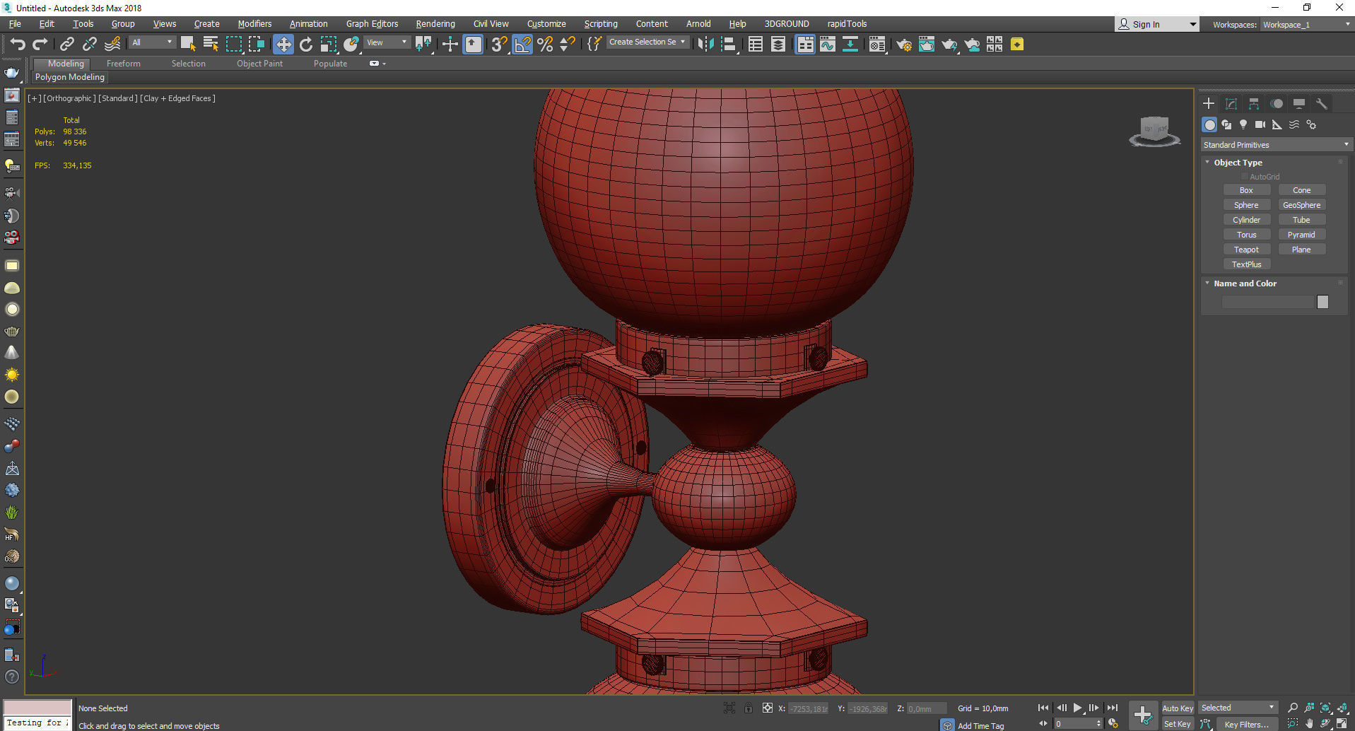 PITTOCK DOUBLE SCONCE Low-poly 3D model_4