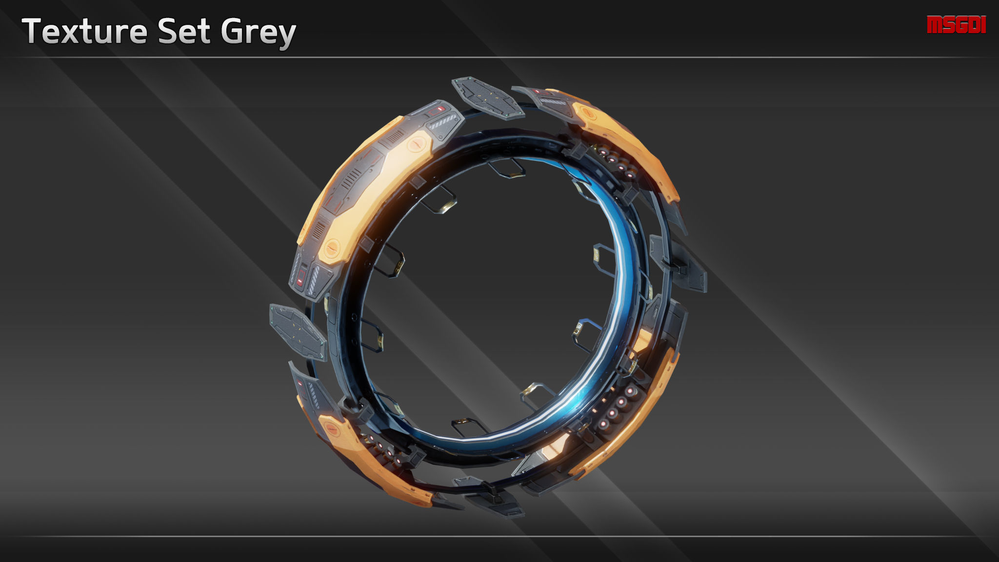 Commercial Jumpgate AX13 Low-poly 3D model_5