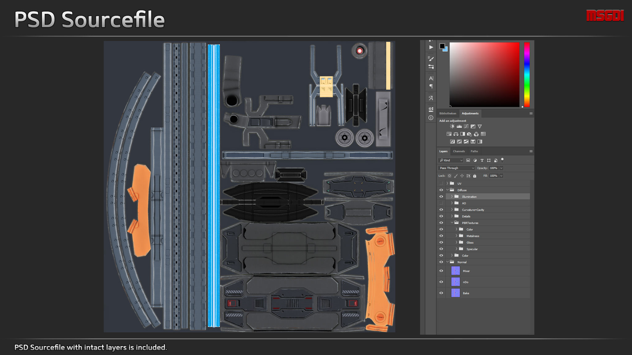 Commercial Jumpgate AX13 Low-poly 3D model_2