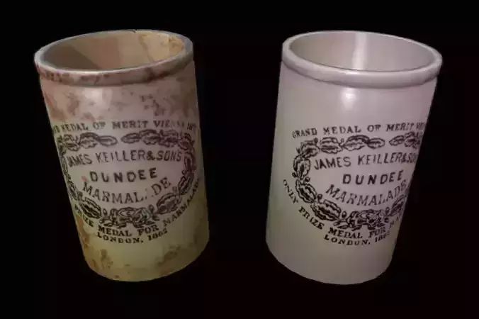 Victorian Marmalade Jars - British 1800s London UK