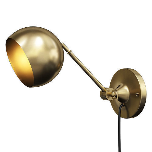  Isaac Plug In Sconce Long Arm Low-poly 3D model