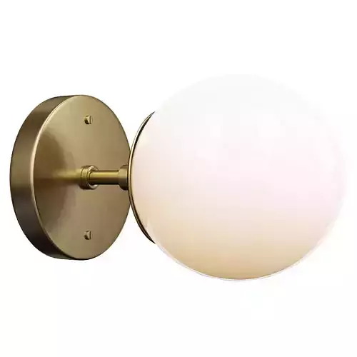 Nova Sconce with Opal Shade