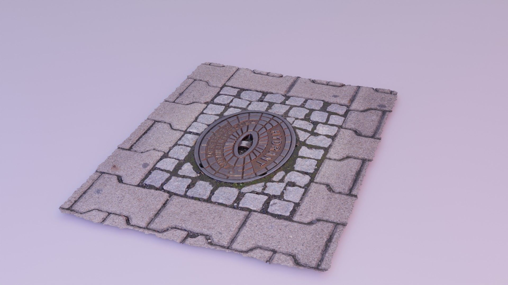 Hydrant street cover high-poly 3D model_18