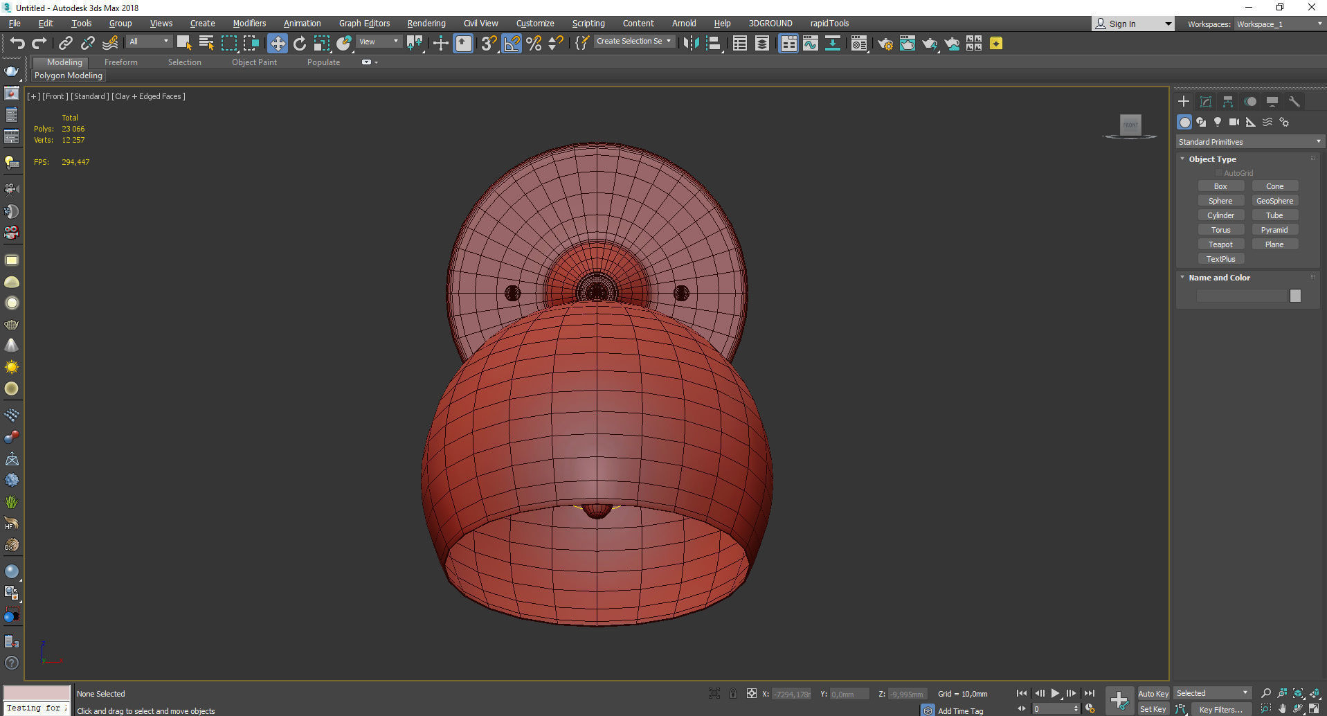 Isaac Sconce Short Arm Low-poly 3D model_2