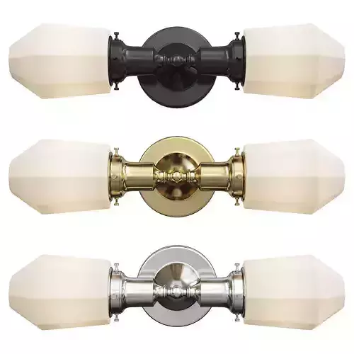 Davis Double Sconce Low-poly 3D model
