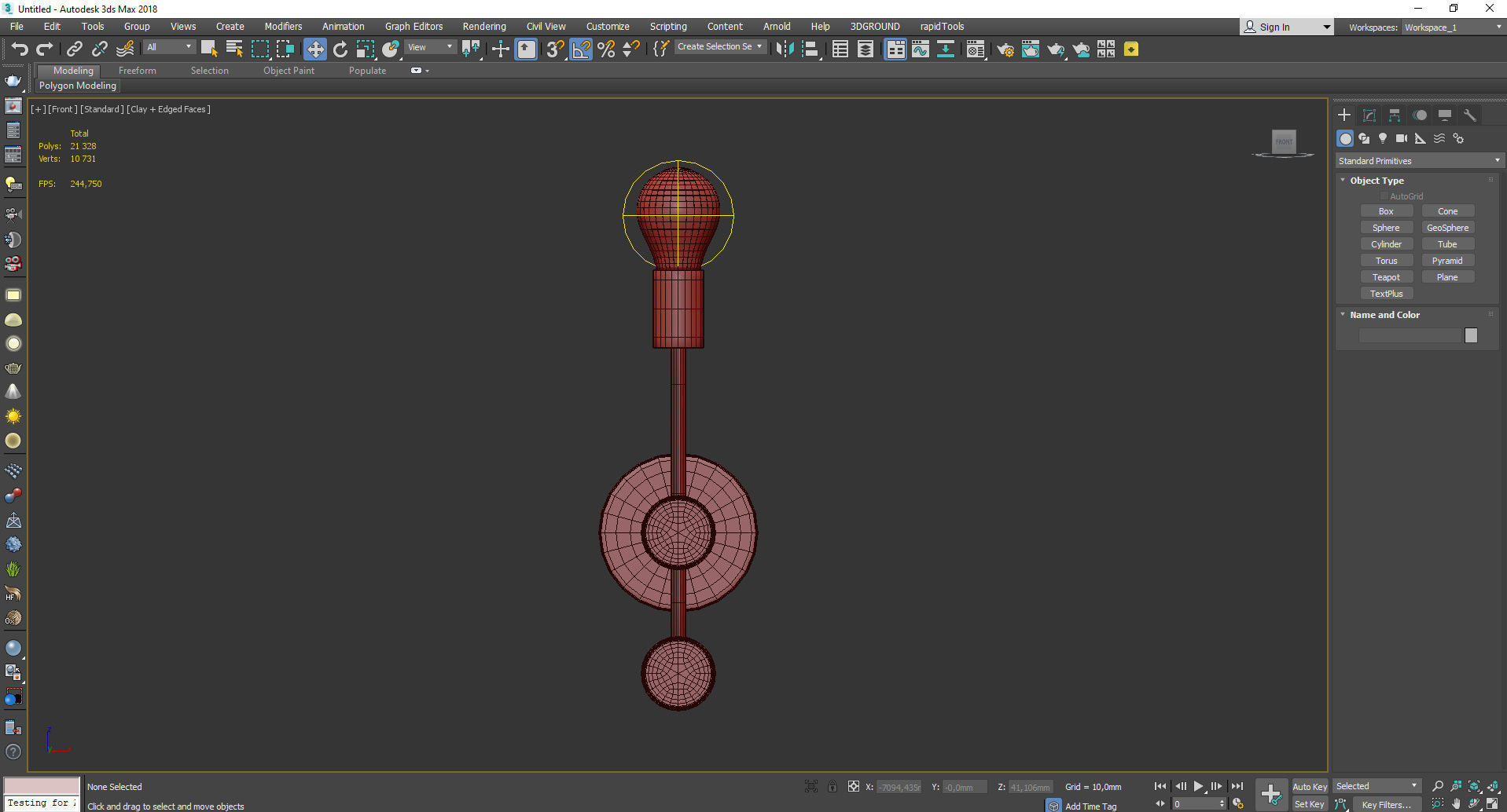 Simone Single Sconce Low-poly 3D model_2
