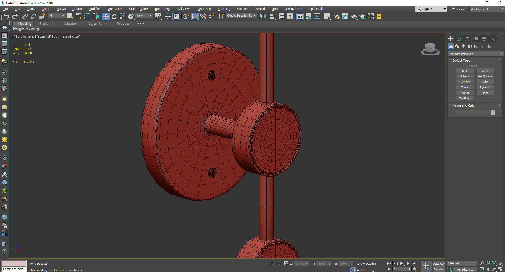 Simone Single Sconce Low-poly 3D model_4