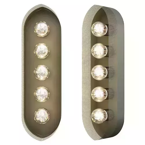 Harlow 5 Sconce Low-poly 3D model