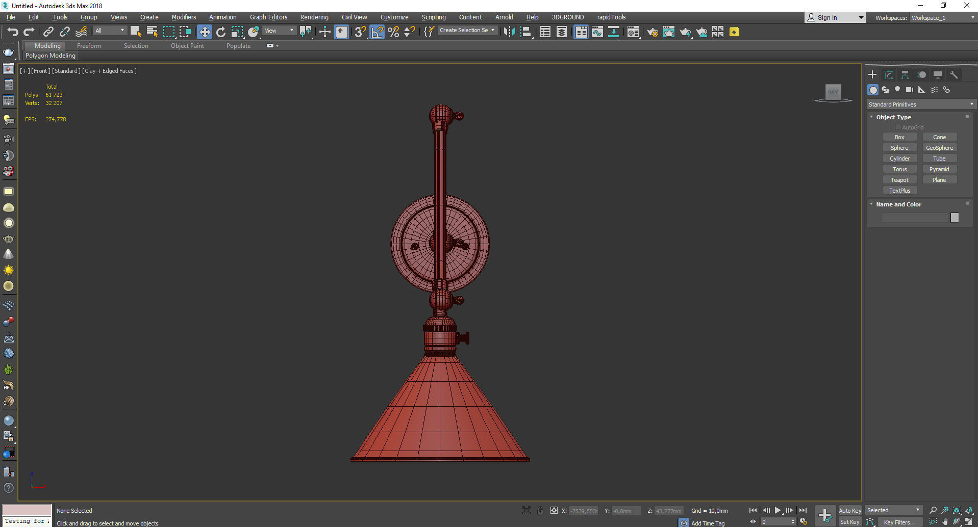 Ellerbeck Swing Arm Wall Sconce Low-poly 3D model_2