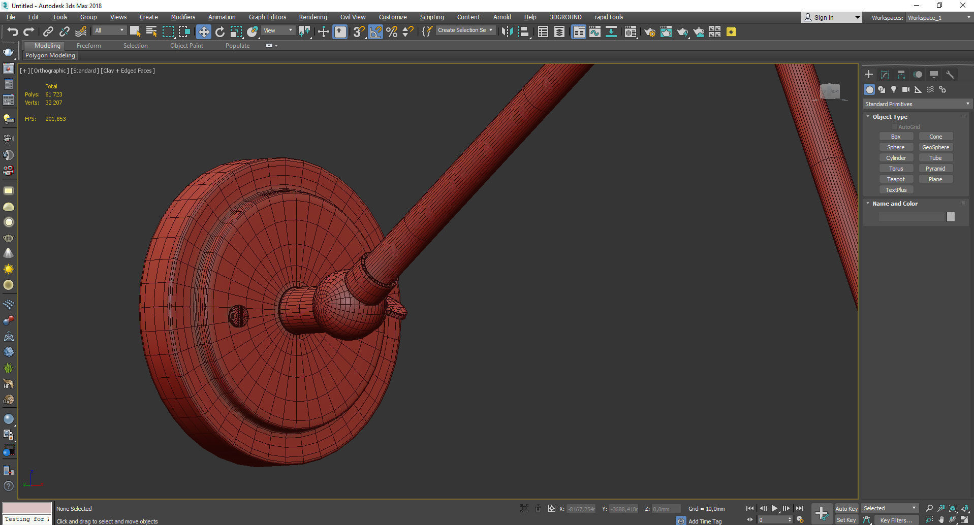 Ellerbeck Swing Arm Wall Sconce Low-poly 3D model_4