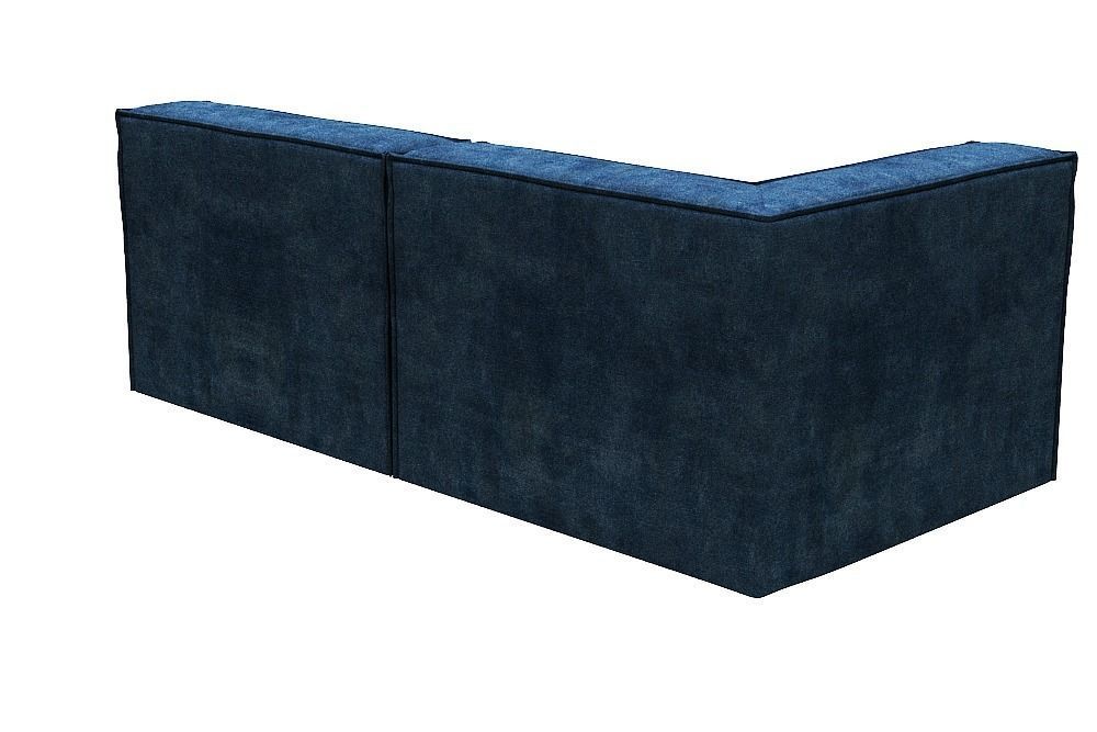 Sofa 2 seater Corner and center Low-poly 3D model_4