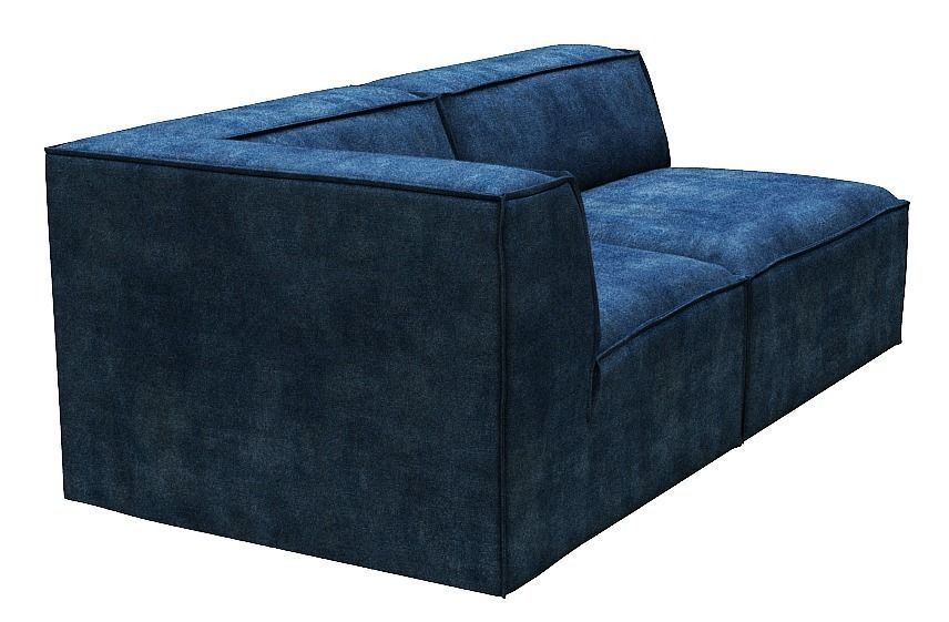 Sofa 2 seater Corner and center Low-poly 3D model_2