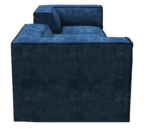 Sofa 3 seater Corner and center Low-poly 3D model_3