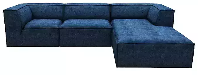 Sofa 3 seater corner and chaise lounge and center