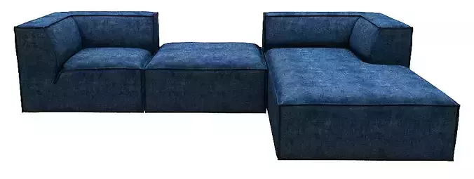 Sofa 3 seater corner and chaise lounge and center