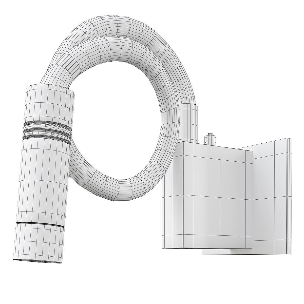 Sconce Lightstar Muro 808617 Low-poly 3D model_1