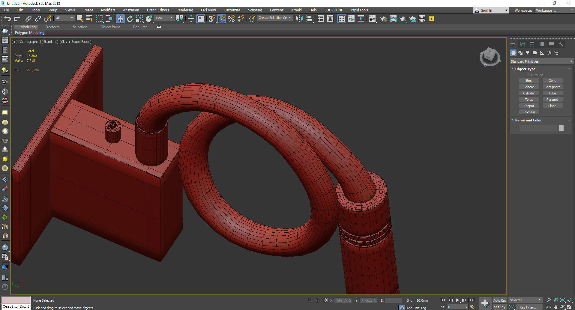 Sconce Lightstar Muro 808617 Low-poly 3D model_4