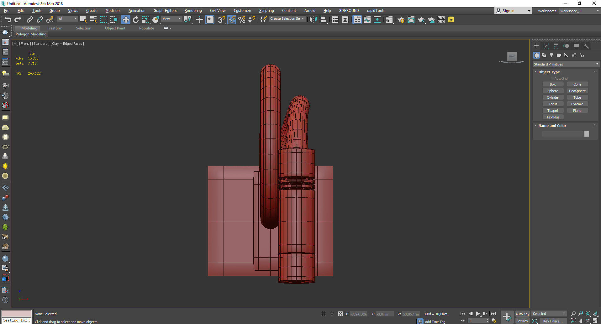 Sconce Lightstar Muro 808617 Low-poly 3D model_2