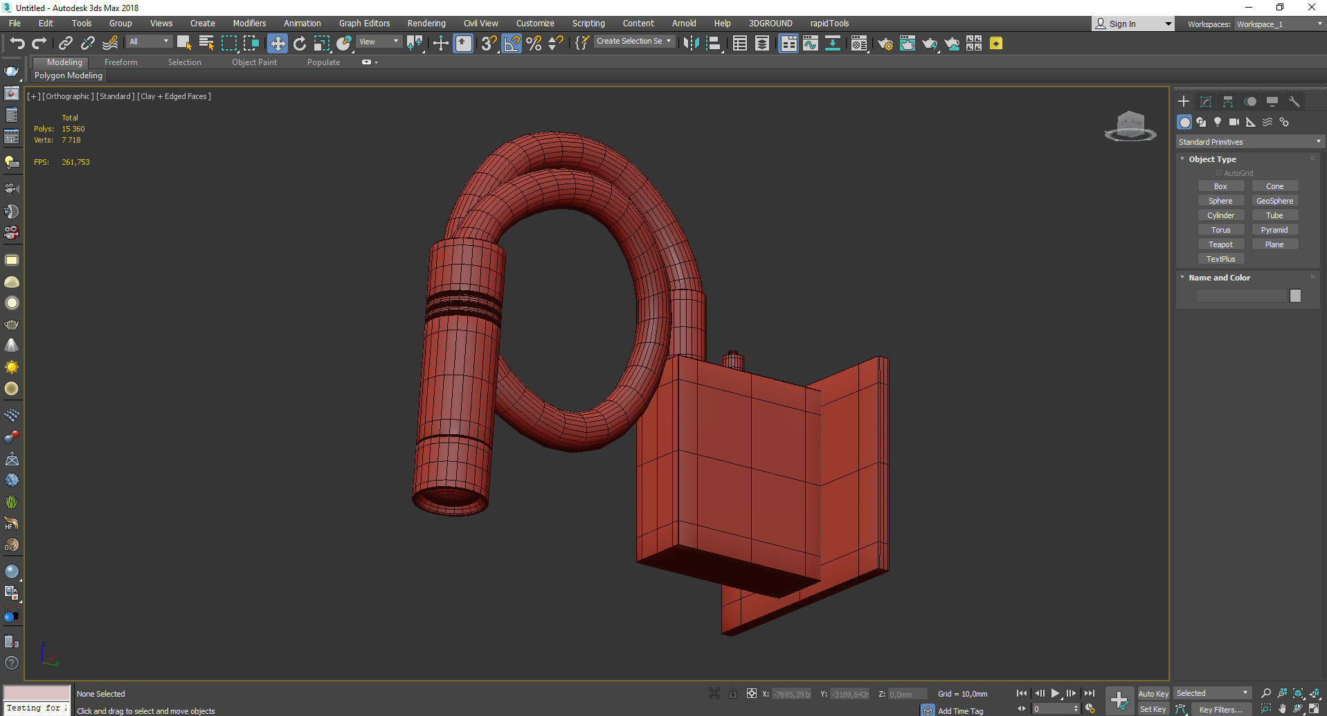 Sconce Lightstar Muro 808617 Low-poly 3D model_3