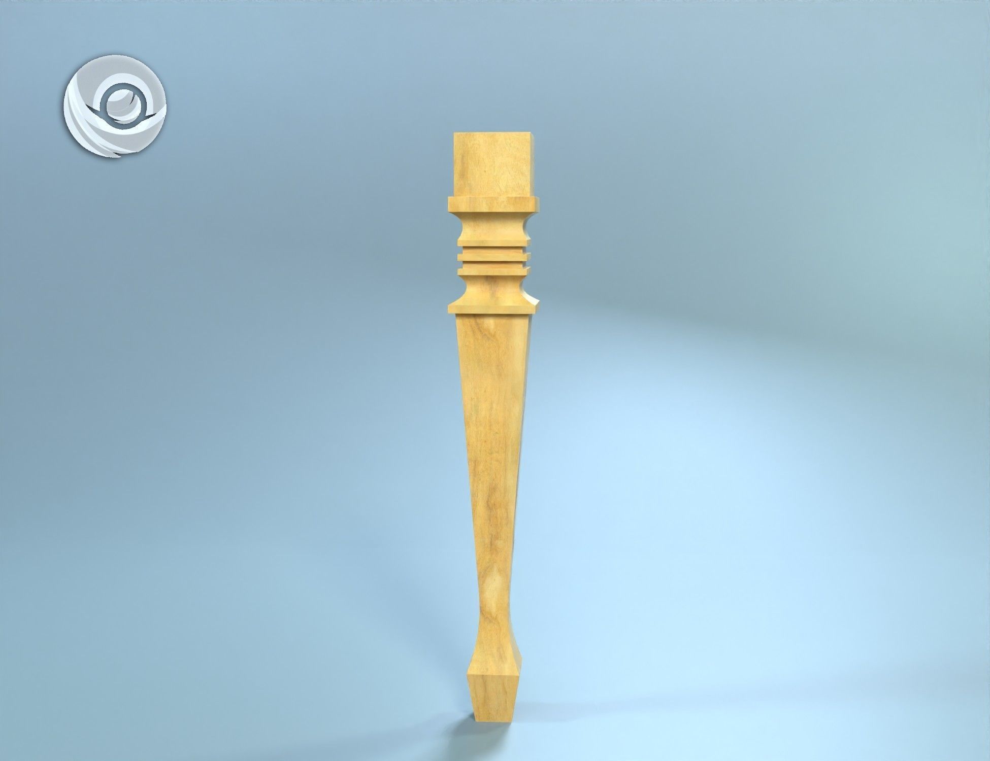 0611 Wooden table legs for custom coffee tables furniture legs 3D print model_5