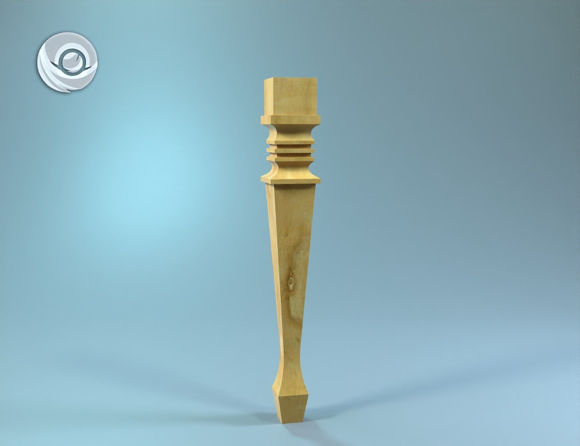 0611 Wooden table legs for custom coffee tables furniture legs 3D print model_1