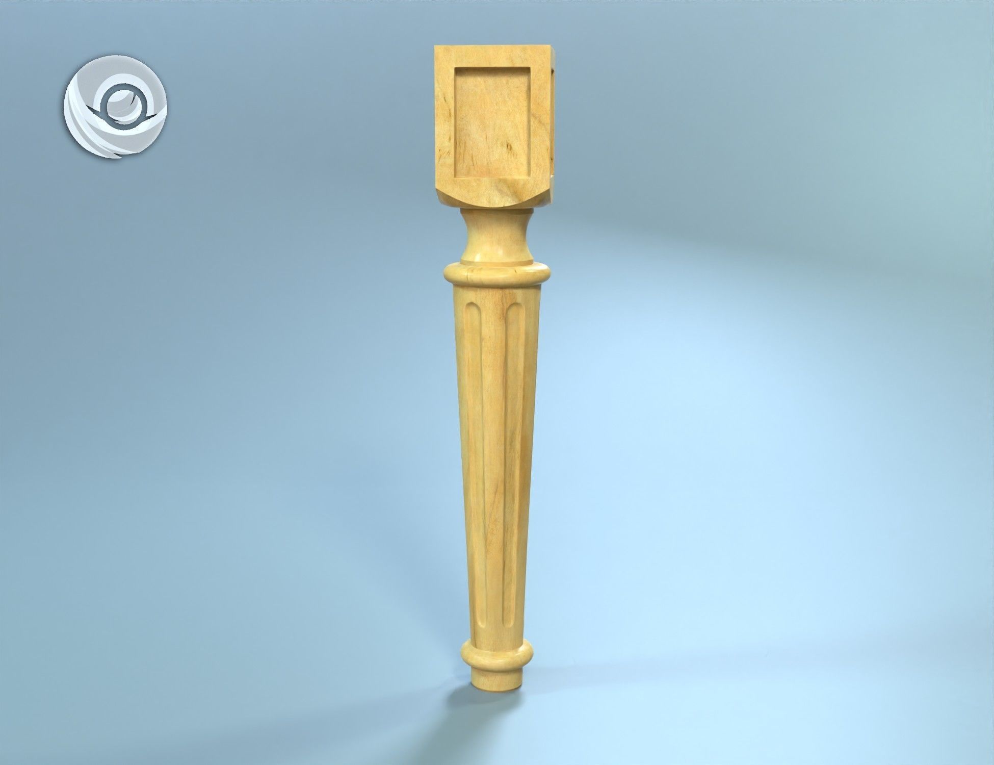 0619 Wooden table legs for custom coffee tables furniture legs 3D print model_5