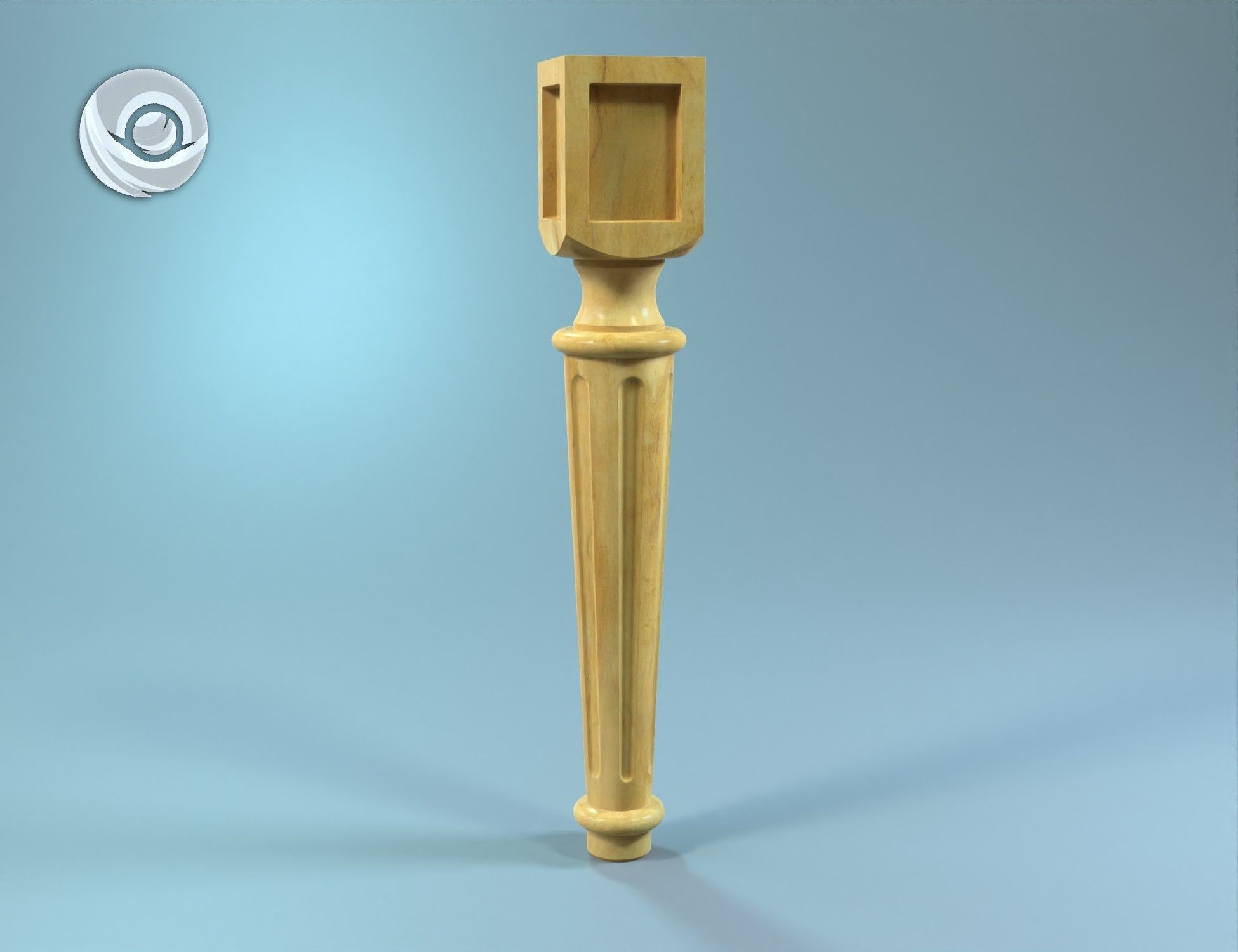 0619 Wooden table legs for custom coffee tables furniture legs 3D print model_1