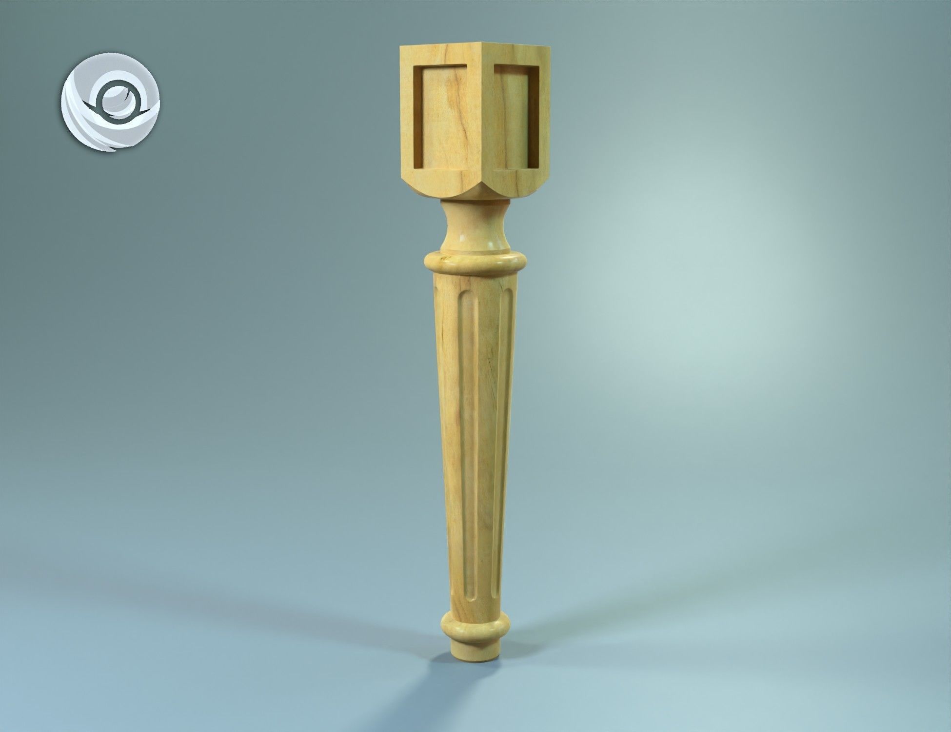 0619 Wooden table legs for custom coffee tables furniture legs 3D print model_3