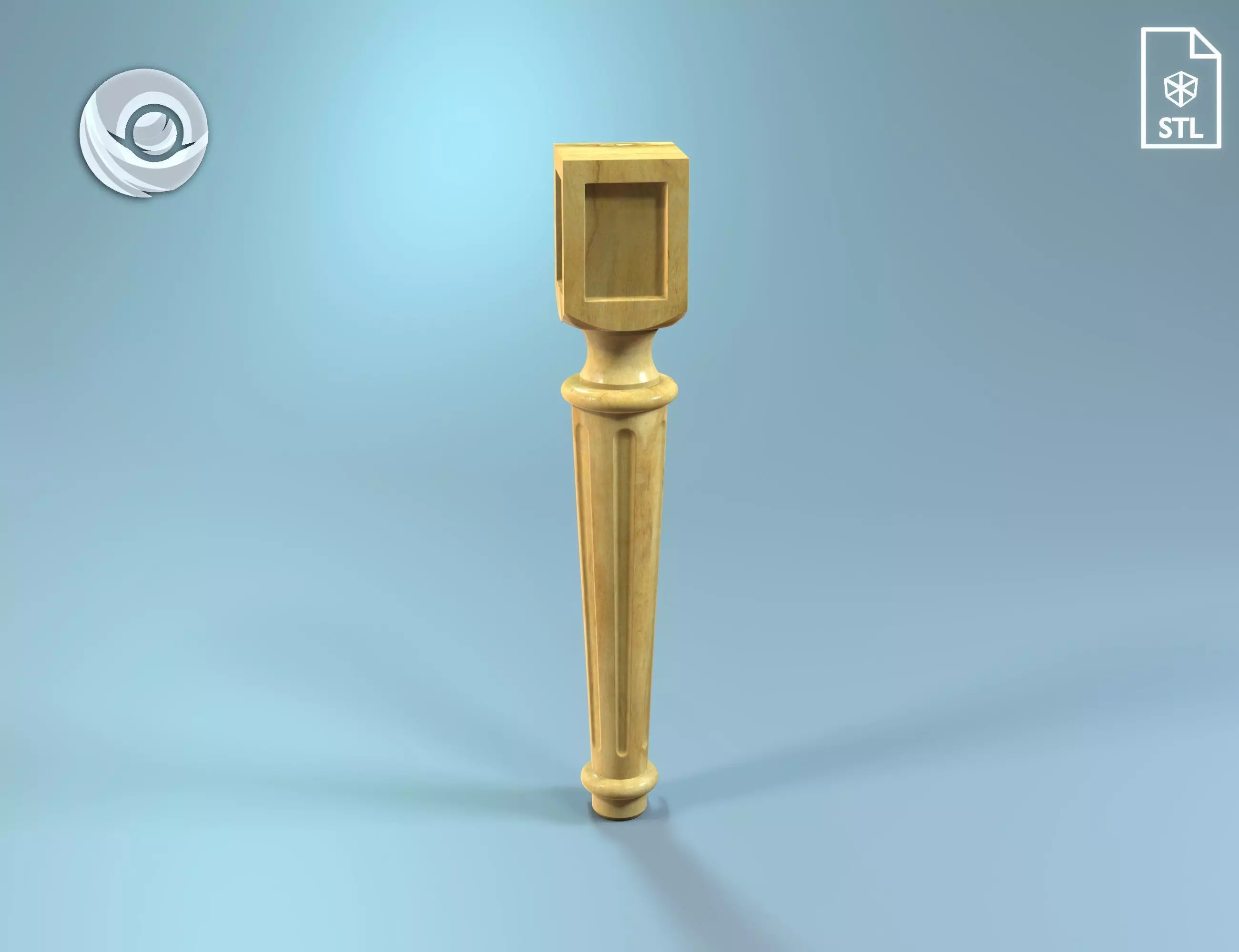 0619 Wooden table legs for custom coffee tables furniture legs 3D print model_0