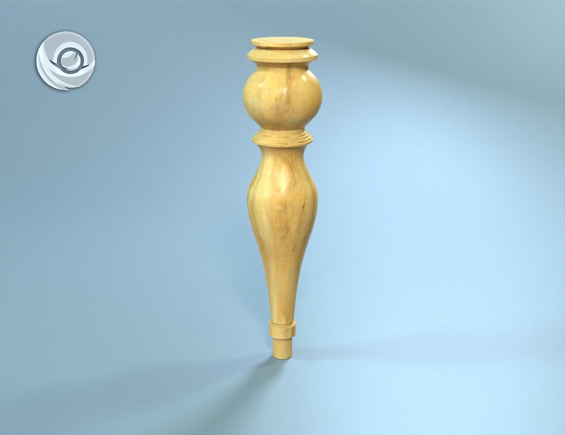 0621 Wooden table legs for custom coffee tables furniture legs 3D print model_6