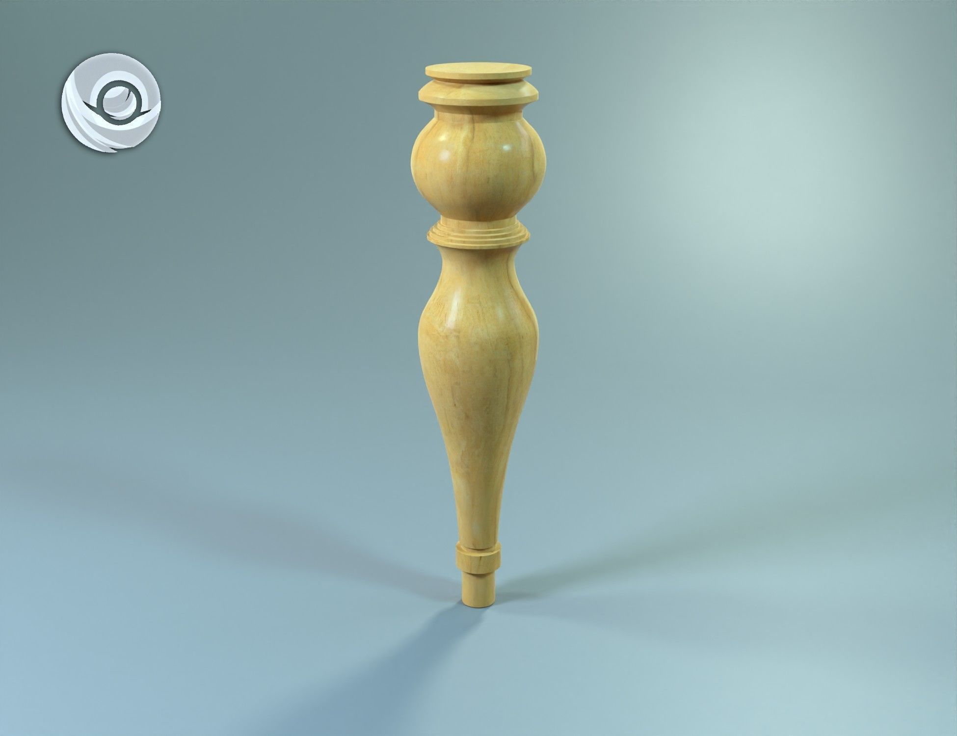 0621 Wooden table legs for custom coffee tables furniture legs 3D print model_3