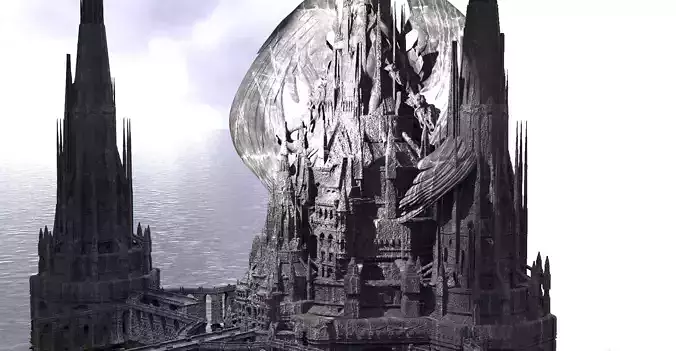 Maleficent Evil Tower 3D model