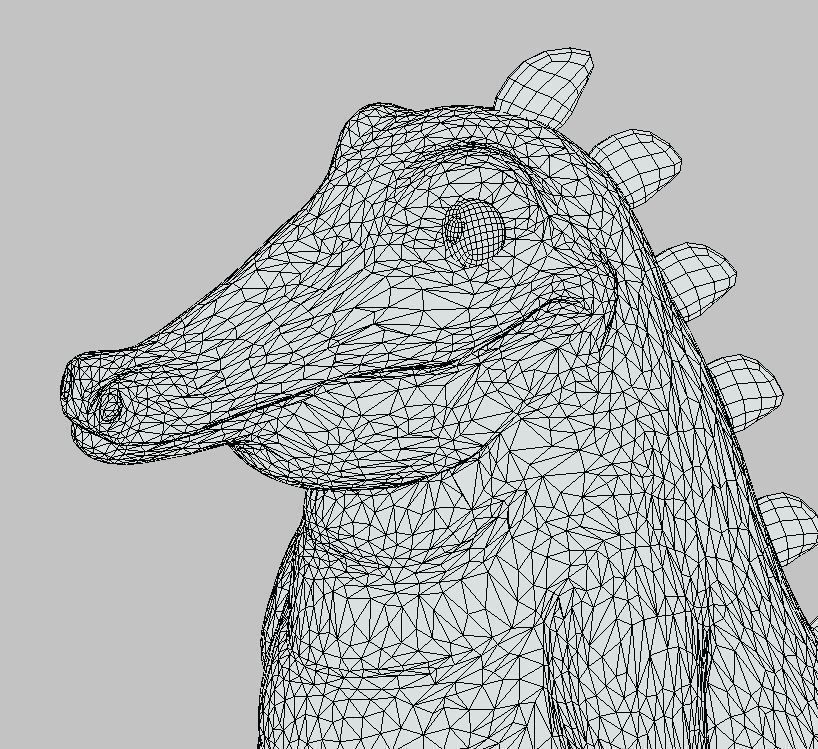 Cartoon Crocodile Low-poly 3D model_9