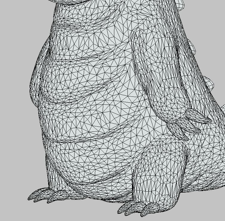 Cartoon Crocodile Low-poly 3D model_10