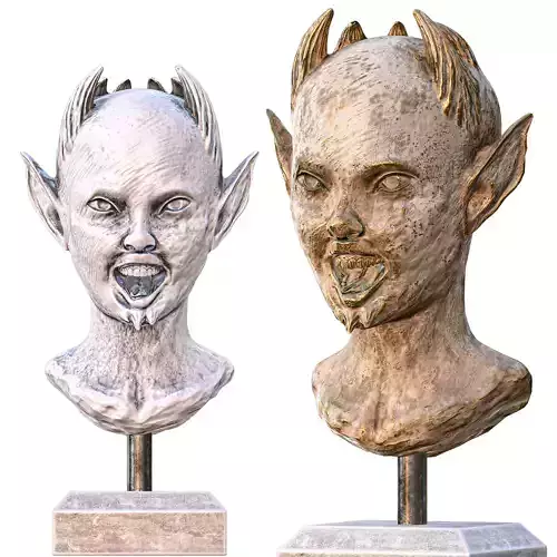 Head sculpture vol 01 3D print model