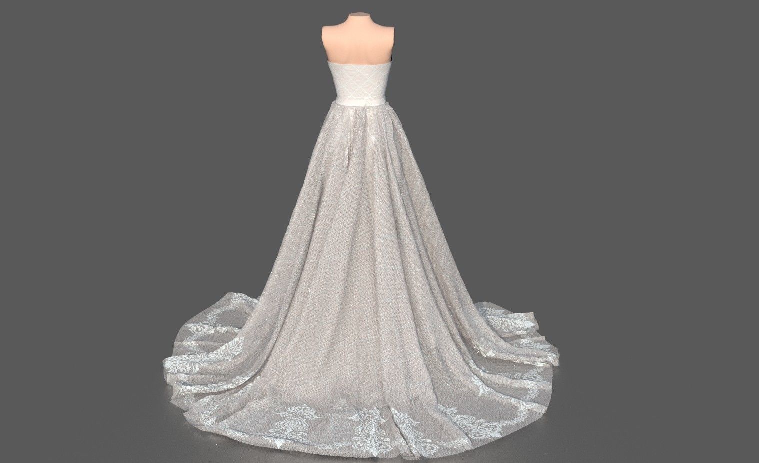 WEDDING DRESS 3D model_3